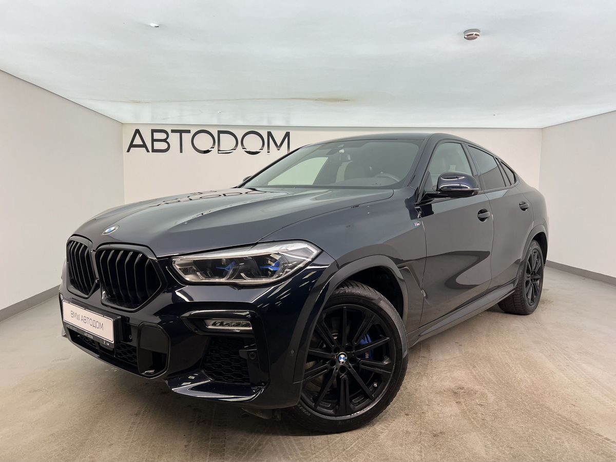Автомобиль BMW X6 III поколение (G06) 3.0d AT 4WD (249 л.с.) M Sport Pro Чёрный 2020 с пробегом 128 700 км