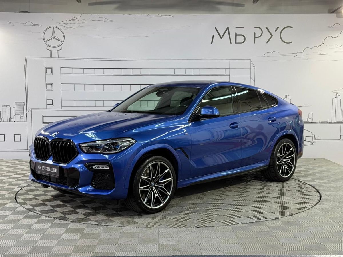 BMW X6 III поколение (G06) 3.0d AT 4WD (340 л.с.) M Sport Pro Синий 2020 с пробегом 54 093 км