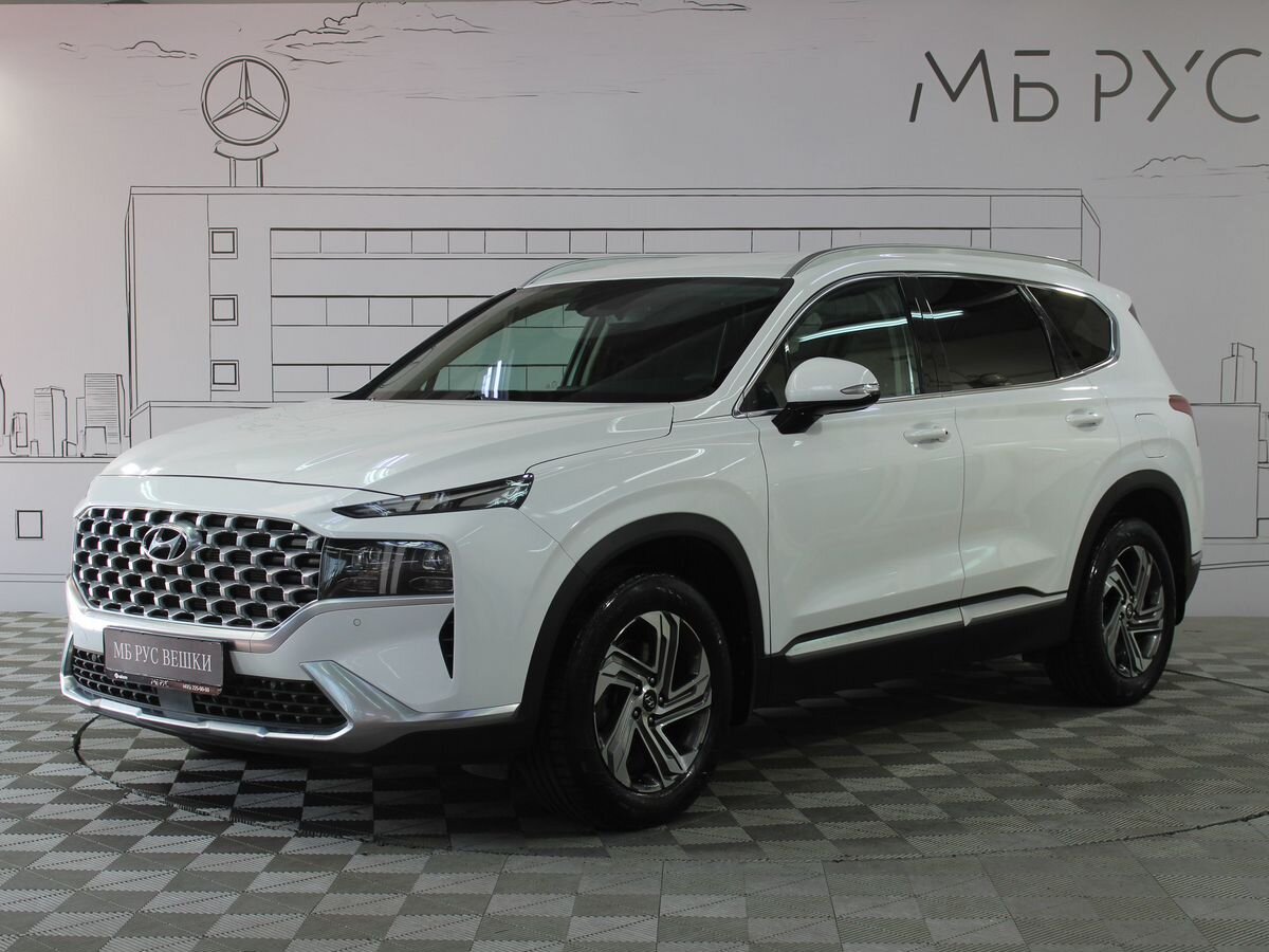 Hyundai Santa Fe IV (TM) [рестайлинг] 2.5 AT 4WD (180 л.с.) Travel Белый 2021 с пробегом 28 600 км