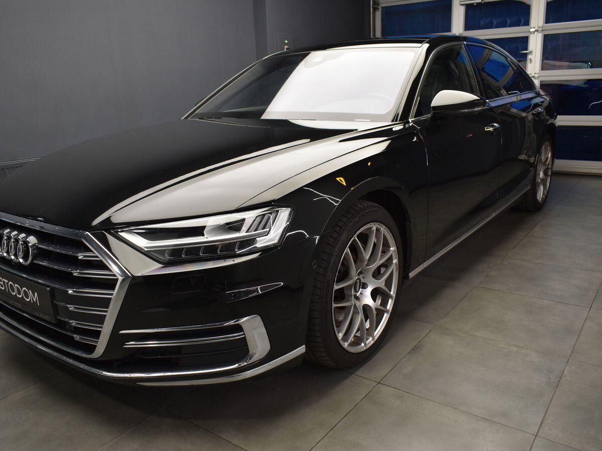 Audi A8 IV поколение (D5) 3.0 AT 4WD (340 л.с.) Advance Чёрный 2019 с пробегом 112 000 км
