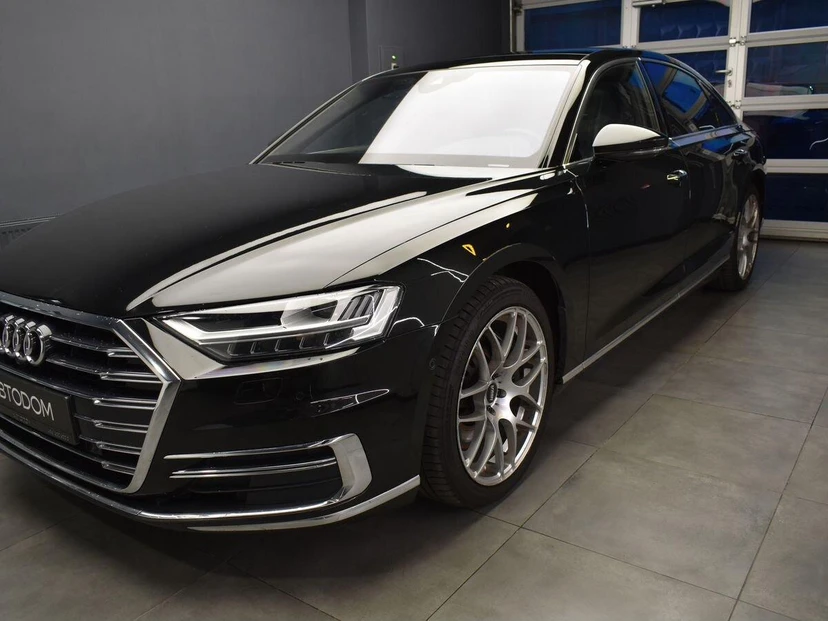 Audi A8 IV поколение (D5) 3.0 AT 4WD (340 л.с.) Advance Чёрный 2019 с пробегом 112 000 км