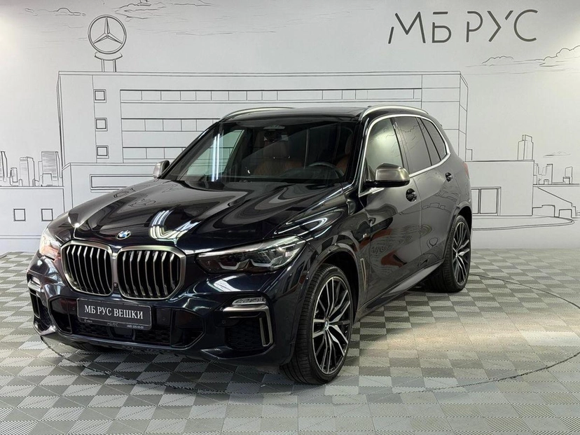 Автомобиль BMW X5 IV поколение (G05) M50 3.0d AT 4WD (400 л.с.) Base Чёрный 2019 с пробегом 126 088 км