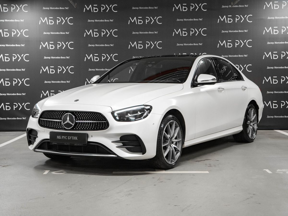 Mercedes-Benz E-Класс V (W213/S213/C238) [рестайлинг] 300 2.0d AT 4Matic (265 л.с.) Sport Plus Белый 2021 с пробегом 98 000 км