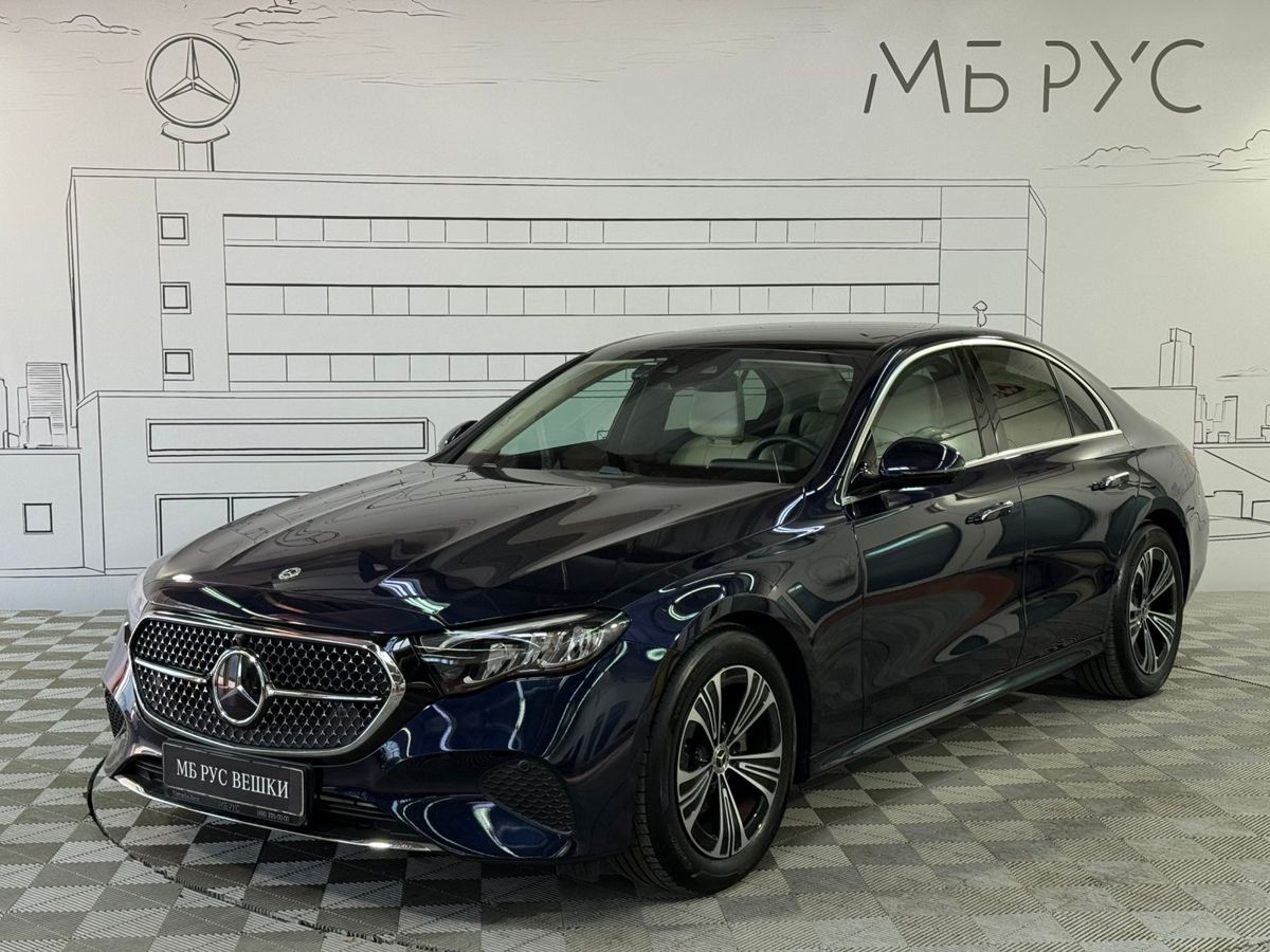 Mercedes-Benz E-Класс VI поколение (W214/S214) 2.0 AT (204 л.с.) Base Синий 2024 с пробегом 7 385 км