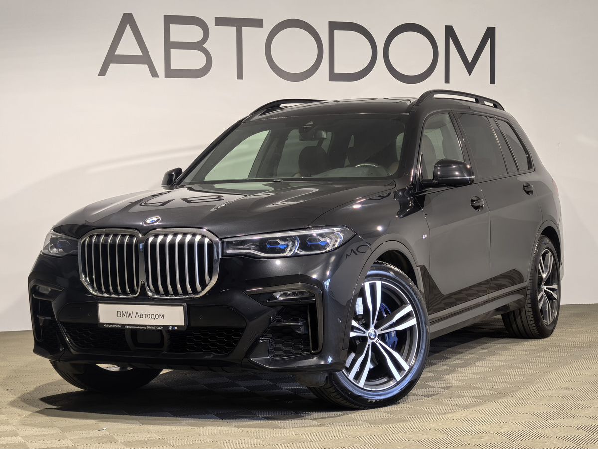 BMW X7 I поколение (G07) 3.0d AT 4WD (249 л.с.) M Sport Plus Чёрный 2020 с пробегом 89 586 км