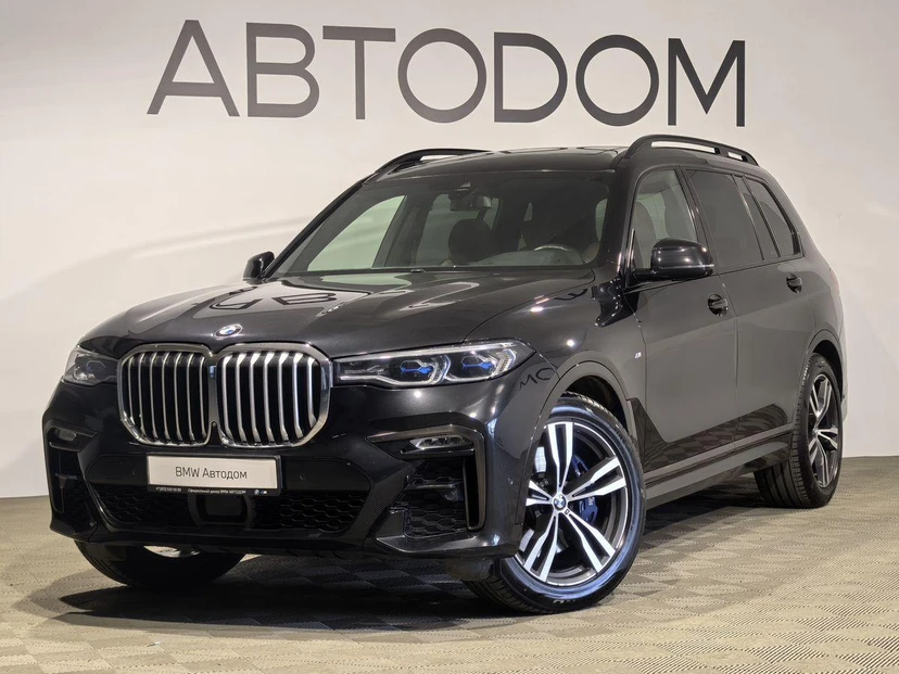BMW X7 I поколение (G07) 3.0d AT 4WD (249 л.с.) M Sport Plus Чёрный 2020 с пробегом 89 586 км
