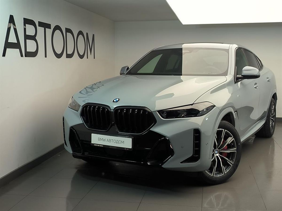 Автомобиль BMW X6 III (G06) [рестайлинг] 3.0d AT 4WD (286 л.с.) Base Серый 2025 