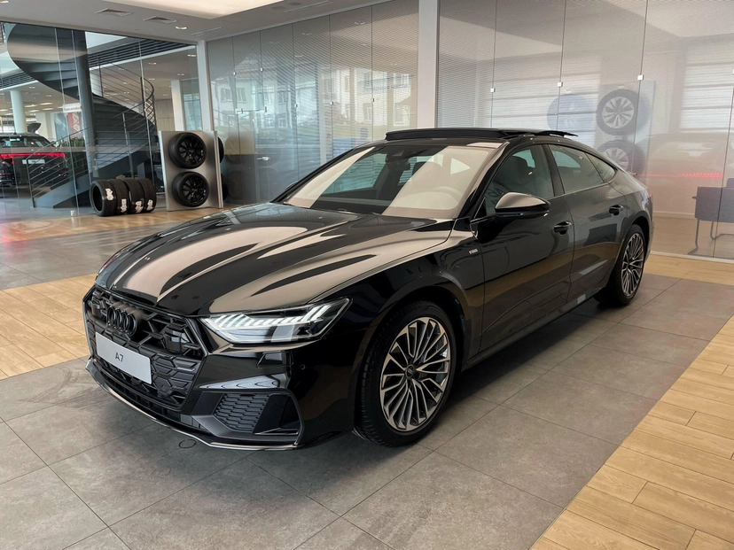 Автомобиль Audi A7 II поколение (4K) 2.0 AMT 4WD (245 л.с.) 45 TFSI quattro S tronic Чёрный 2025