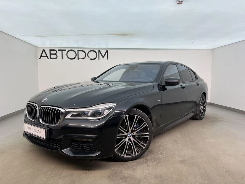 Автомобиль BMW 7 серии VI поколение (G11/G12) 750 3.0d AT 4WD (400 л.с.) Base Чёрный 2018 с пробегом 107 067 км