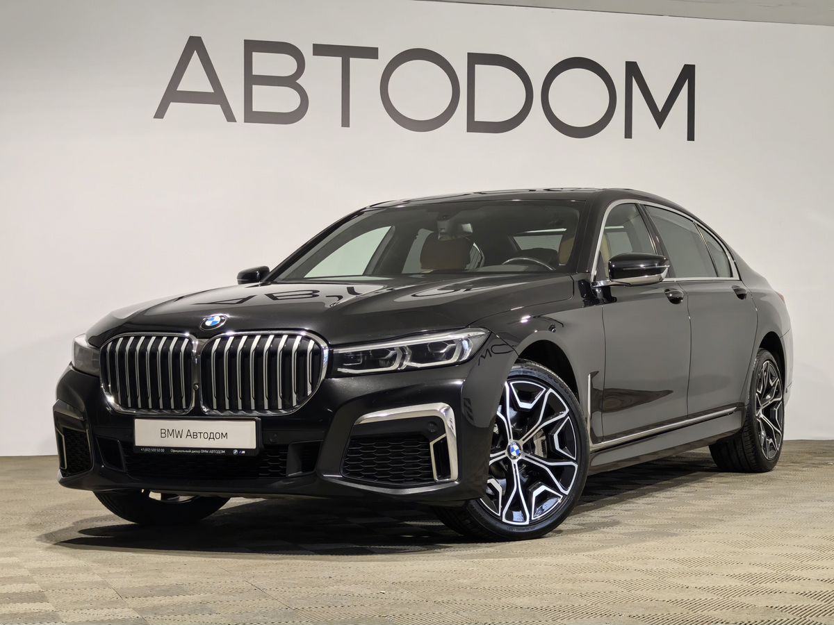 BMW 7 серии VI (G11/G12) [рестайлинг] 730L 3.0d AT 4WD (249 л.с.) Executive Чёрный 2019 с пробегом 64 191 км