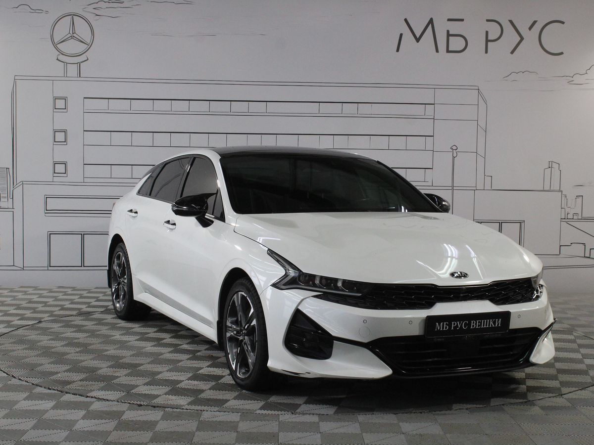 Автомобиль Kia K5 III поколение 2.5 AT (194 л.с.) GT Line+ (2020-2021) Белый 2020 с пробегом 72 749 км