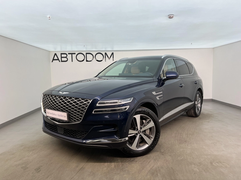 Автомобиль Genesis GV80 I поколение 2.5 AT 4WD (249 л.с.) Luxury + Advanced Smart Sense Синий 2022 с пробегом 85 250 км
