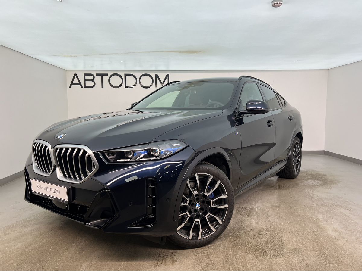 Автомобиль BMW X6 III (G06) [рестайлинг] 3.0 AT 4WD (381 л.с.) Base Чёрный 2024 с пробегом 7 703 км