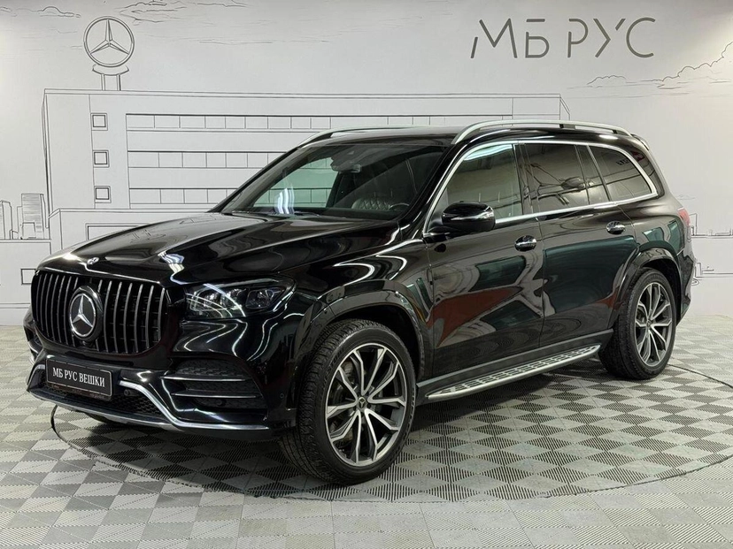 Автомобиль Mercedes-Benz GLS II поколение (X167) 450 3.0 AT 4Matic (367 л.с.) Premium Plus Чёрный 2019 с пробегом 147 644 км