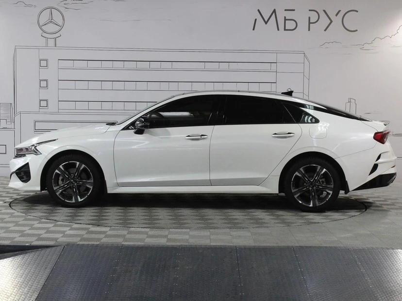 Автомобиль Kia K5 III поколение 2.5 AT (194 л.с.) GT Line+ (2020-2021) Белый 2020 с пробегом 72 749 км