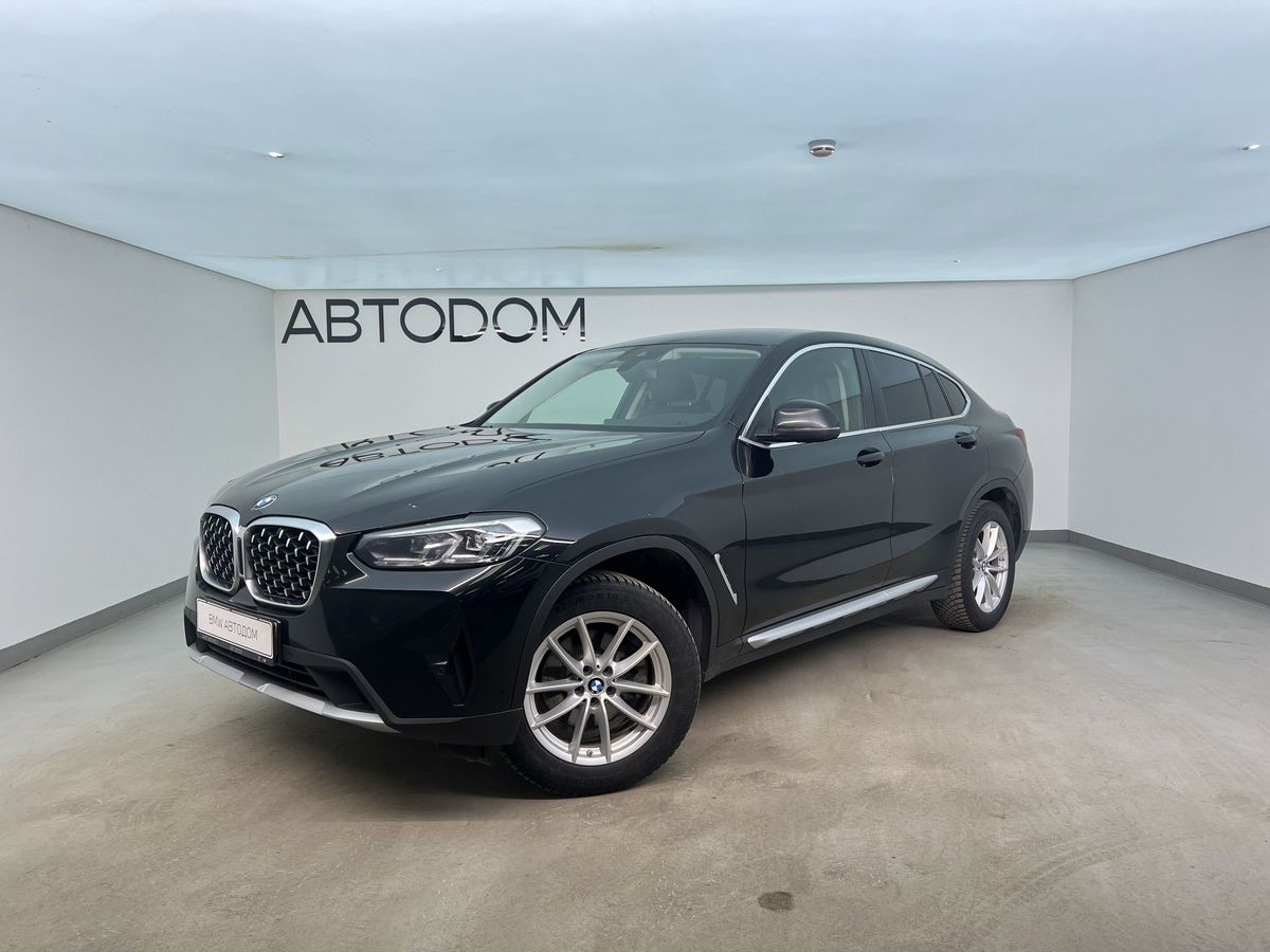 Автомобиль BMW X4 II (G02) [рестайлинг] 2.0 AT 4WD (249 л.с.) Base Чёрный 2021 с пробегом 125 450 км