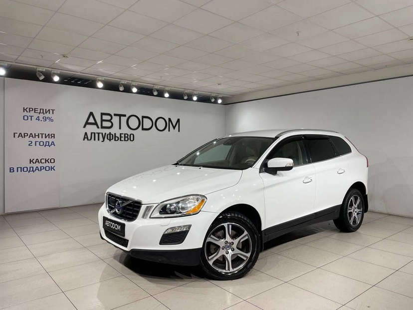 Автомобиль Volvo XC60 I поколение 2.4d AT 4WD (163 л.с.) Kinetic Белый 2012 с пробегом 209 770 км