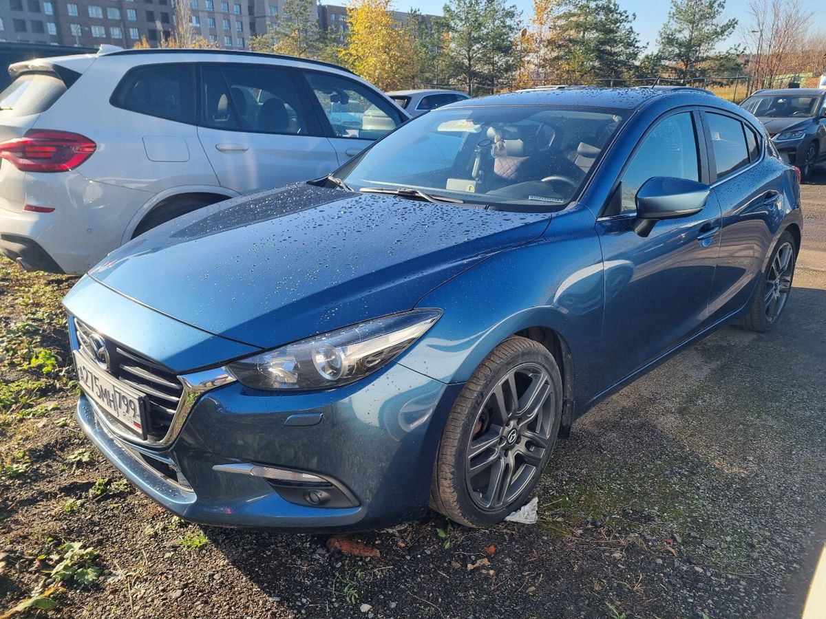 Mazda 3 III (BM) [рестайлинг] 1.5 AT (120 л.с.) Active+ Синий 2018 с пробегом 275 326 км