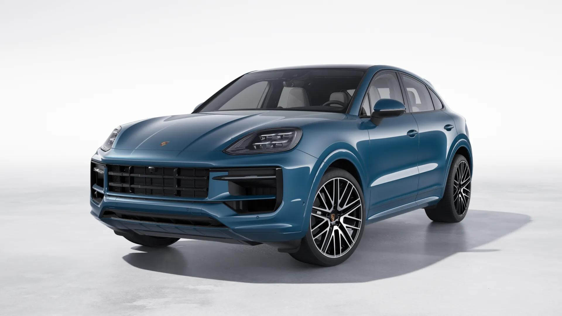 Автомобиль Porsche Cayenne III [рестайлинг] 3.0 AT 4WD (353 л.с.) Black Edition Синий 2025 