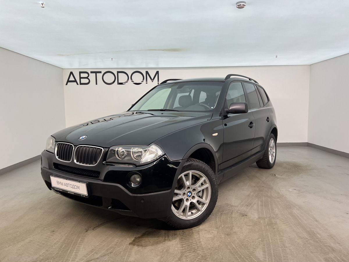 Автомобиль BMW X3 I (E83) [рестайлинг] 2.0d MT 4WD (177 л.с.) Base Чёрный 2008 с пробегом 420 400 км