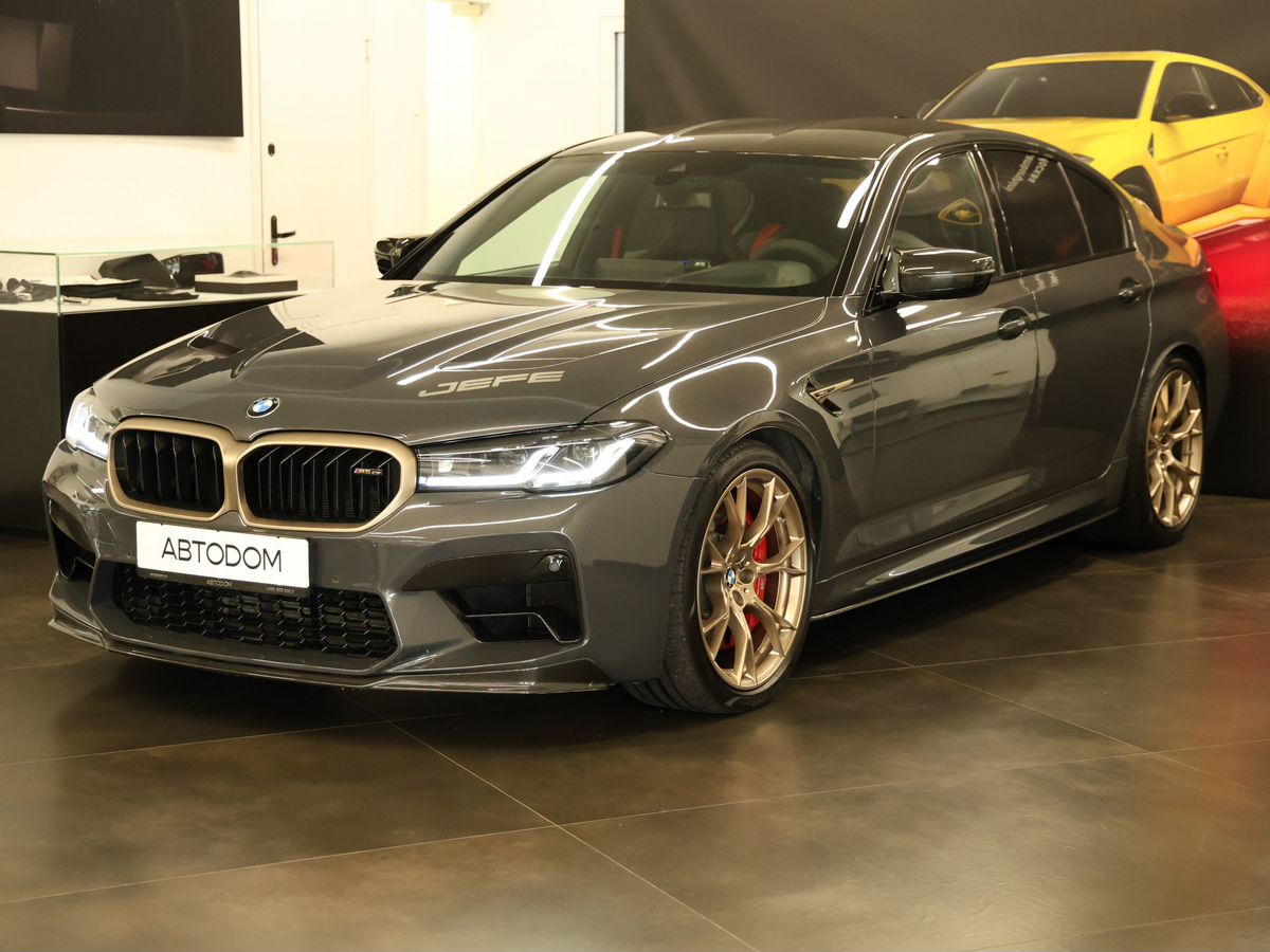 Автомобиль BMW M5 VI (F90) [рестайлинг] CS 4.4 AT 4WD (635 л.с.) CS Серый 2021 с пробегом 43 839 км