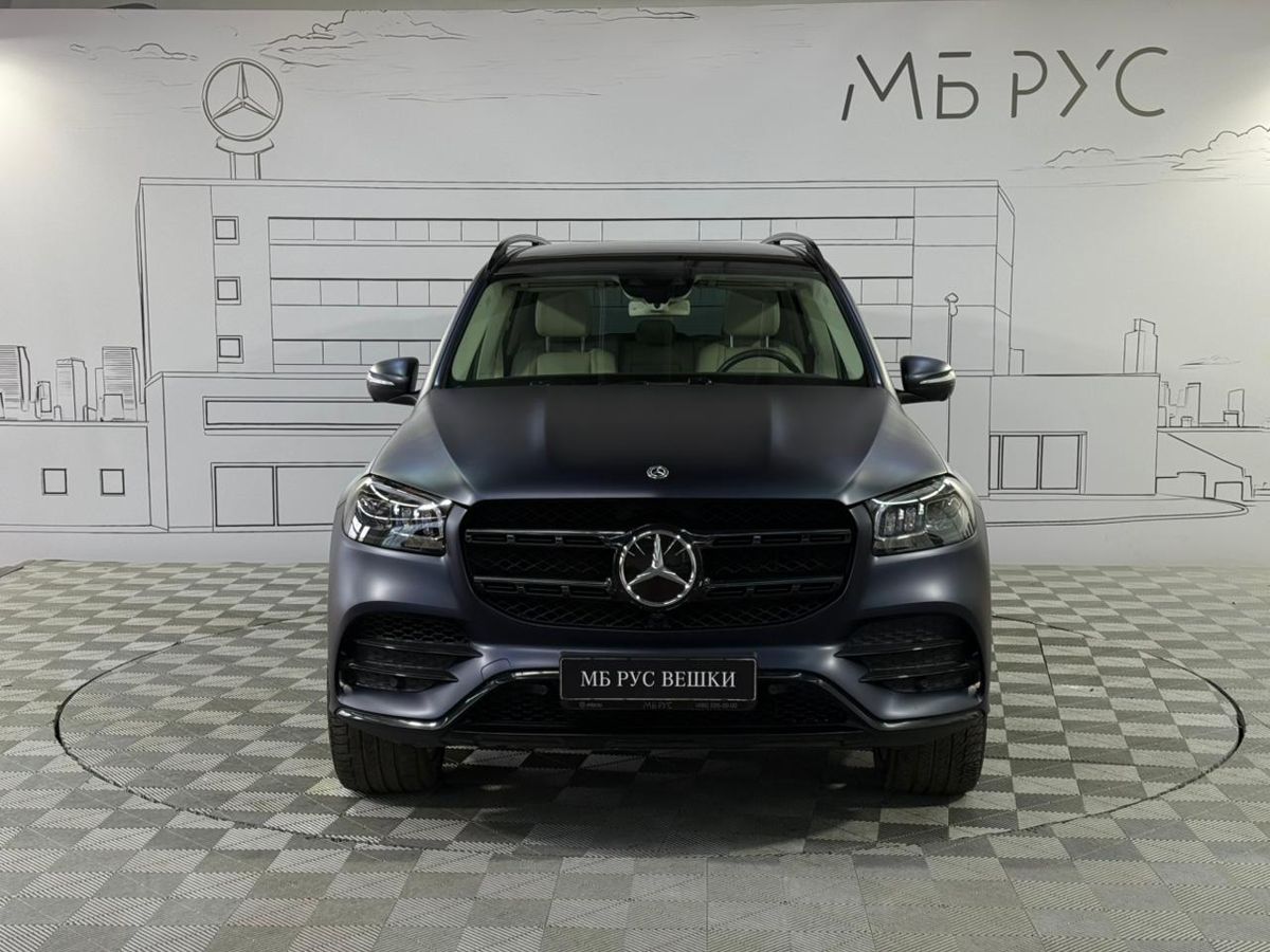 Автомобиль Mercedes-Benz GLS II поколение (X167) 400 2.9d AT 4Matic (330 л.с.) Luxury Синий 2019 с пробегом 51 856 км