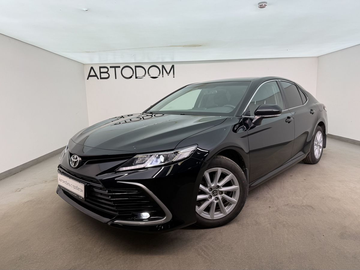 Toyota Camry VIII (XV70) [рестайлинг] 2.0 CVT (150 л.с.) Стандарт Плюс Чёрный 2021 с пробегом 40 500 км