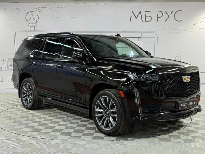 Автомобиль Cadillac Escalade V поколение 6.2 AT 4WD (416 л.с.) Sport Platinum Чёрный 2022 с пробегом 75 000 км