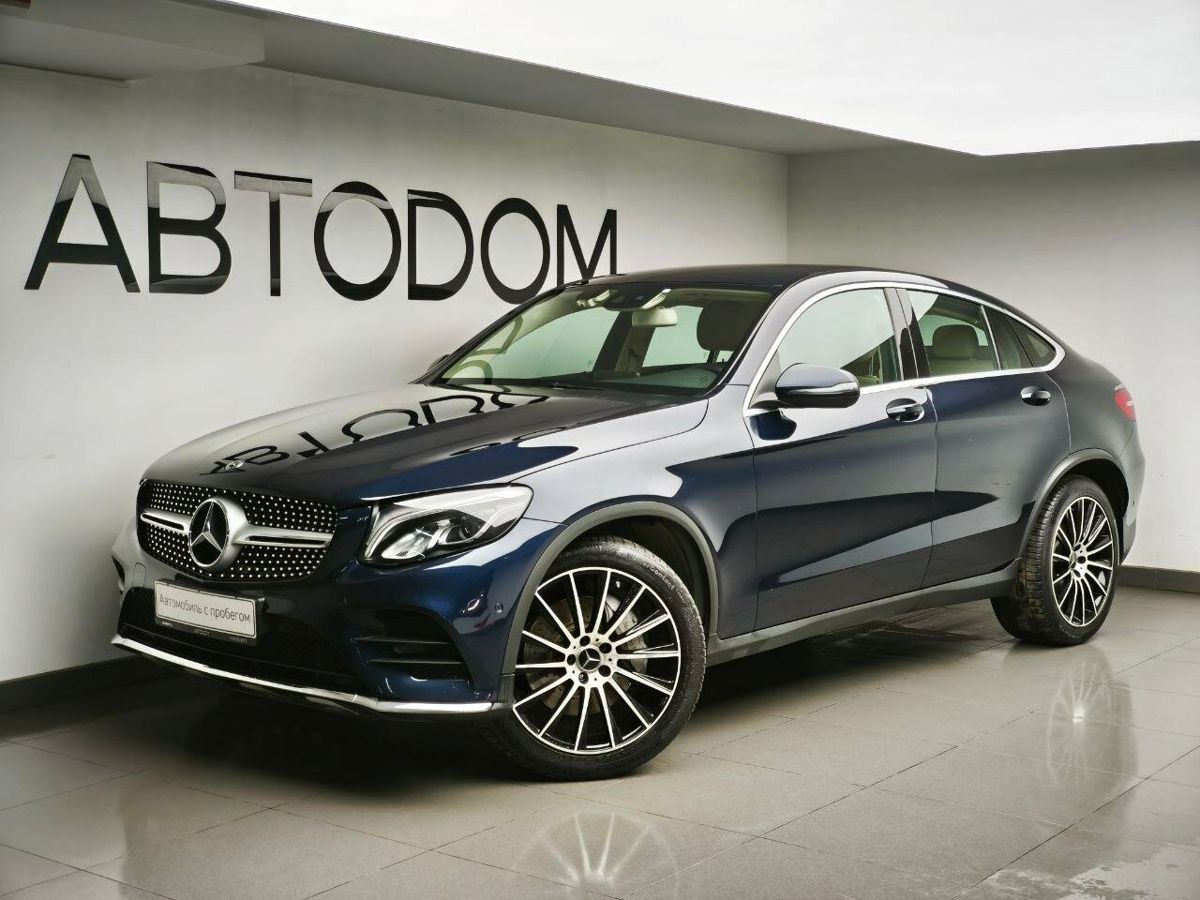Автомобиль Mercedes-Benz GLC coupe I поколение (C253) 250 2.1d AT 4Matic (204 л.с.) Sport Синий 2019 с пробегом 98 142 км