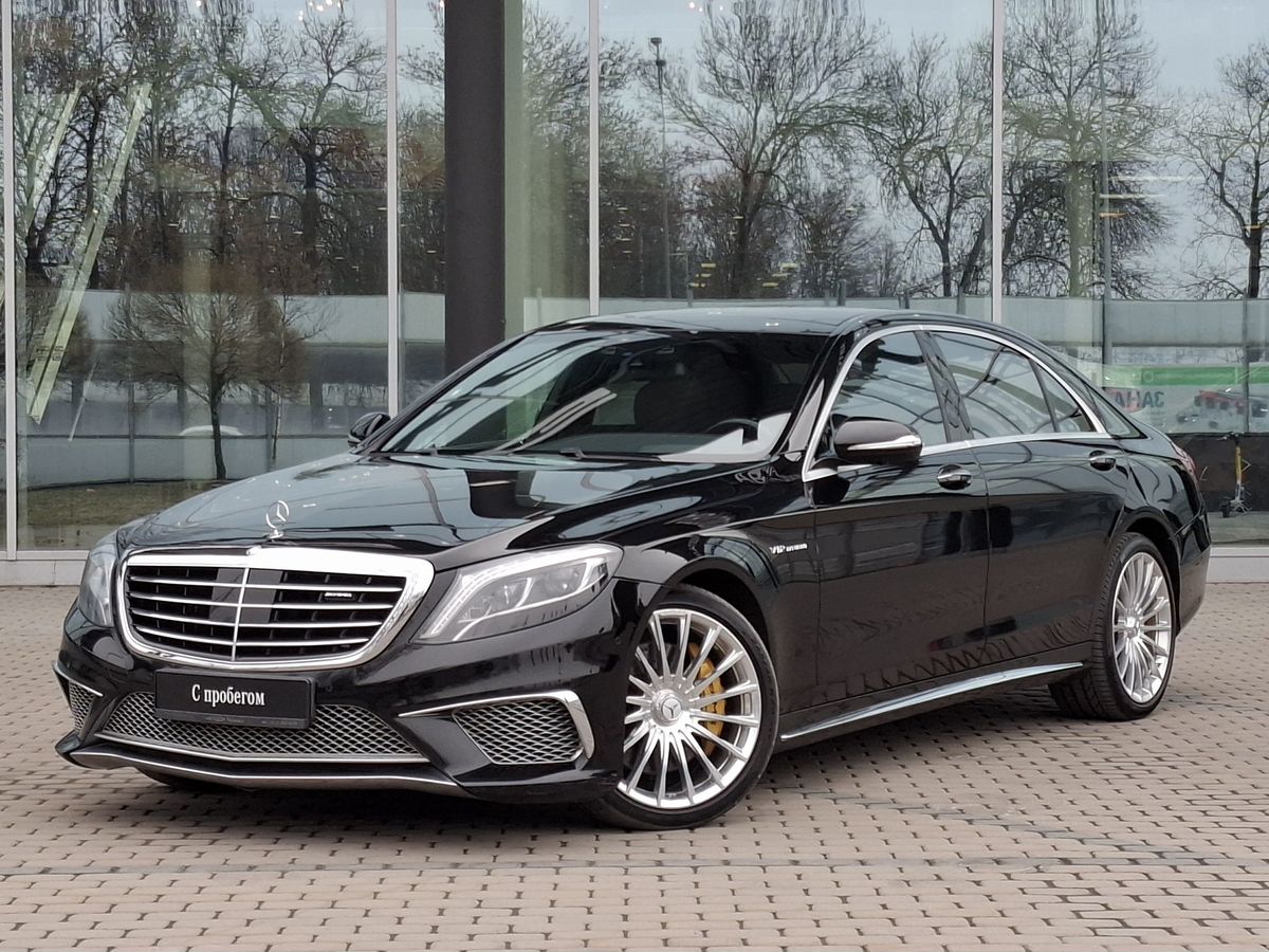 Автомобиль Mercedes-Benz S-Класс VI поколение (W222/C217) 4.7 AT 4WD (456 л.с.) Base Чёрный 2016 с пробегом 117 638 км