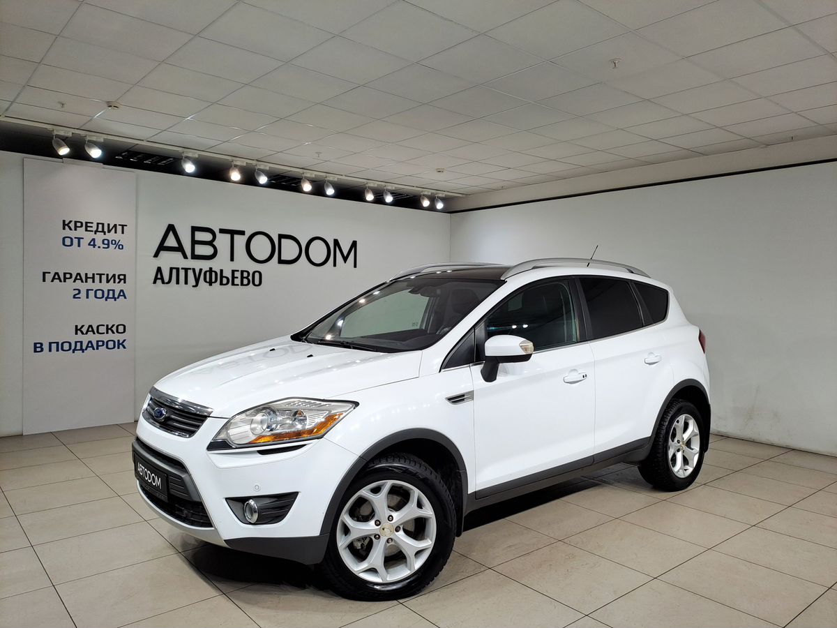 Автомобиль Ford Kuga I поколение 2.0d AMT 4WD (163 л.с.) Titanium Белый 2011 с пробегом 254 000 км