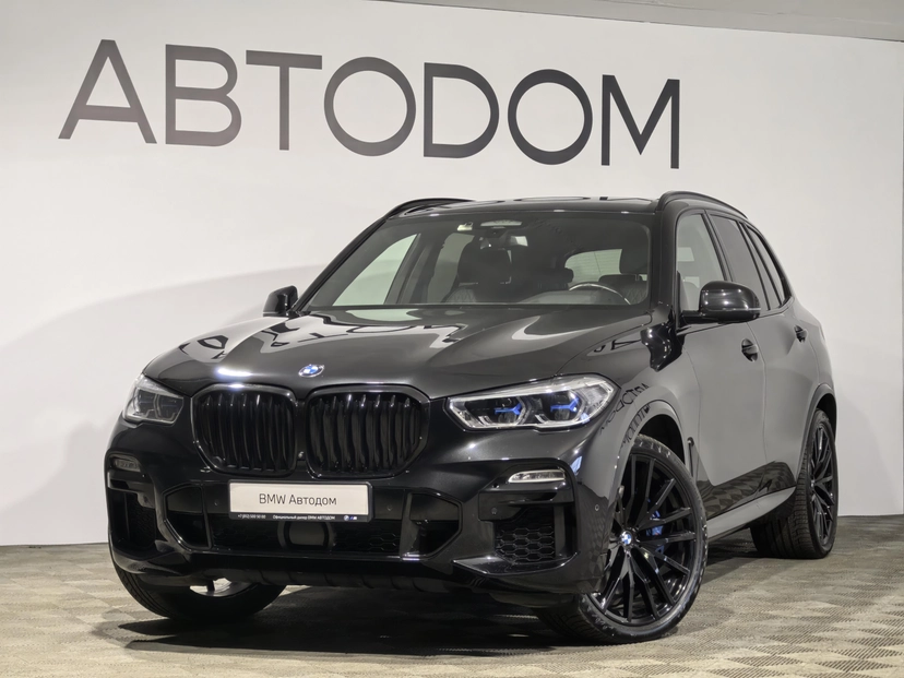 Автомобиль BMW X5 IV поколение (G05) 3.0d AT 4WD (340 л.с.) Base Чёрный 2021 с пробегом 73 592 км