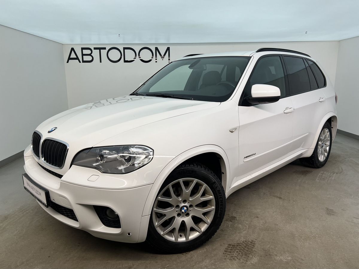 Автомобиль BMW X5 II (E70) [рестайлинг] 3.0d AT 4WD (245 л.с.) Luxury Белый 2012 с пробегом 248 421 км
