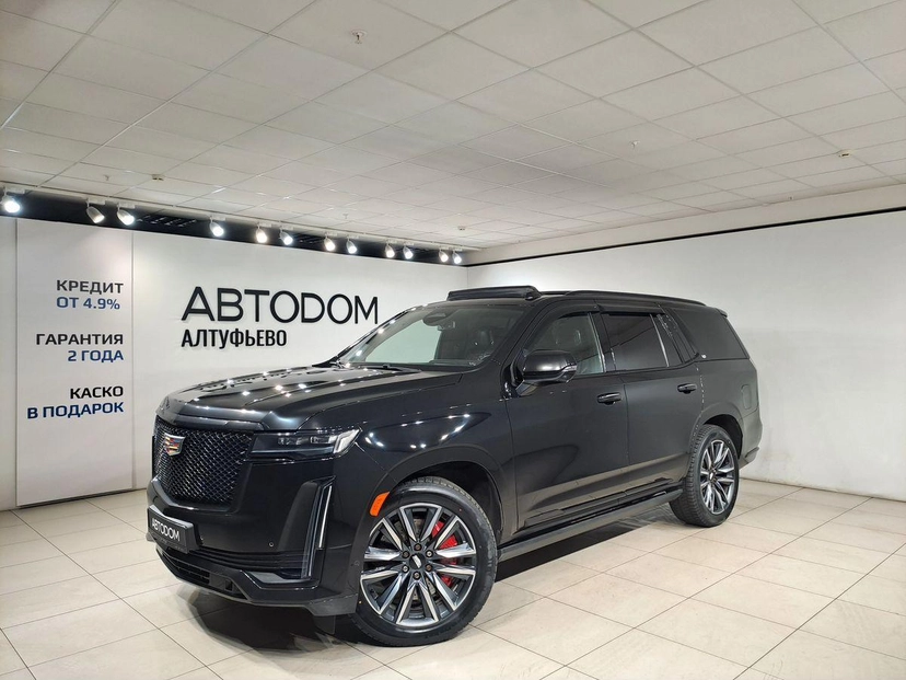 Автомобиль Cadillac Escalade V поколение 6.2 AT 4WD (416 л.с.) Sport Platinum Чёрный 2021 с пробегом 157 030 км