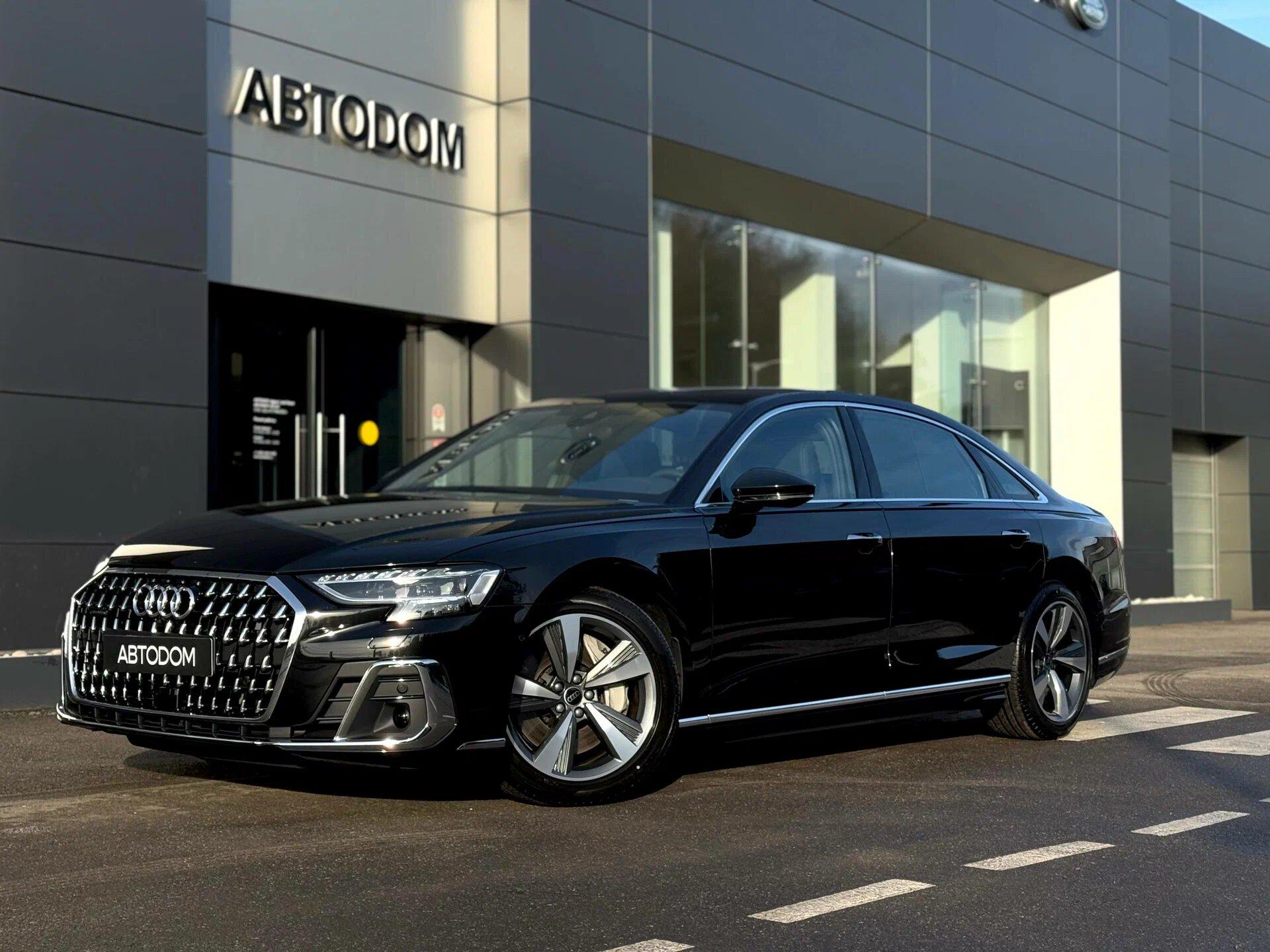 Автомобиль Audi A8 IV (D5) [рестайлинг] 3.0 AT 4WD (340 л.с.) 55 TFSI quattro tiptronic Чёрный 2025 