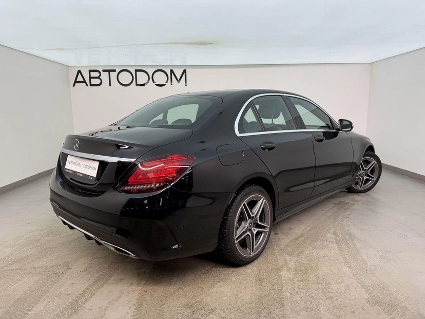 Автомобиль Mercedes-Benz C-Класс IV поколение (W205/S205/C205) 180 1.6 AT (150 л.с.) Sport Чёрный 2018 с пробегом 96 334 км
