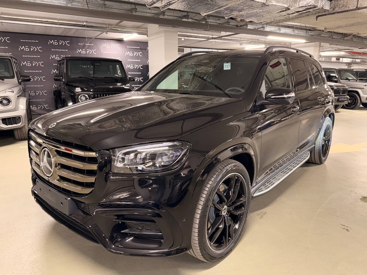 Автомобиль Mercedes-Benz GLS II (X167) [рестайлинг] 450 3.0 AT 4Matic (381 л.с.) Base Чёрный 2026 