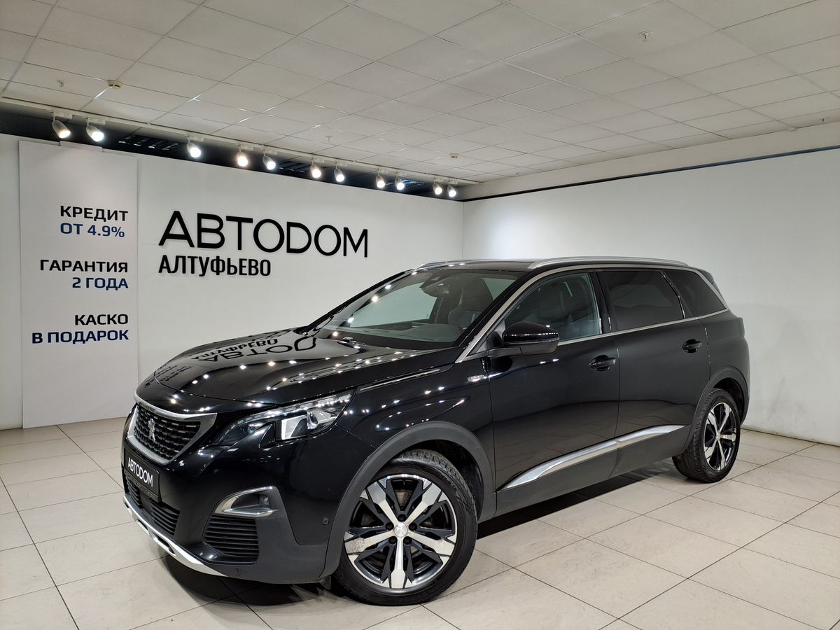Peugeot 5008 II [рестайлинг] 1.6 AT (150 л.с.) GT Чёрный 2018 с пробегом 93 968 км