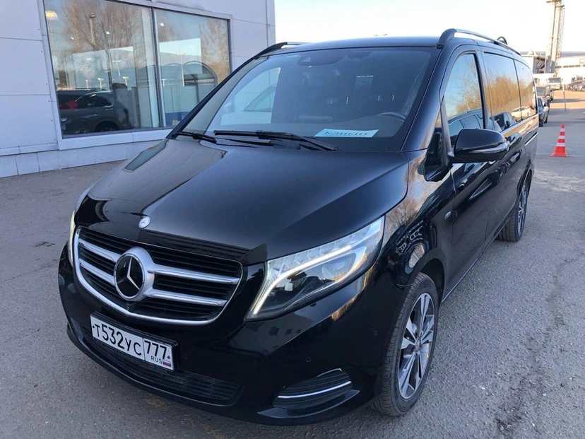 Автомобиль Mercedes-Benz V-Класс II поколение (W447) 250 2.1d AT 4Matic Long (190 л.с.) Base Чёрный 2017 с пробегом 67 391 км