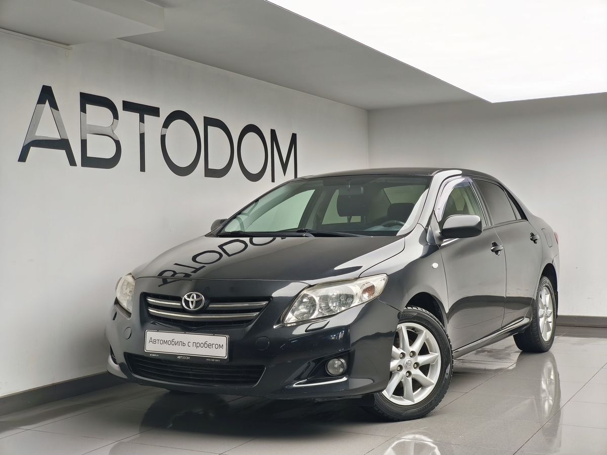 Автомобиль Toyota Corolla X поколение (E140/E150) 1.6 AMT (124 л.с.) Элеганс Чёрный 2008 с пробегом 228 114 км