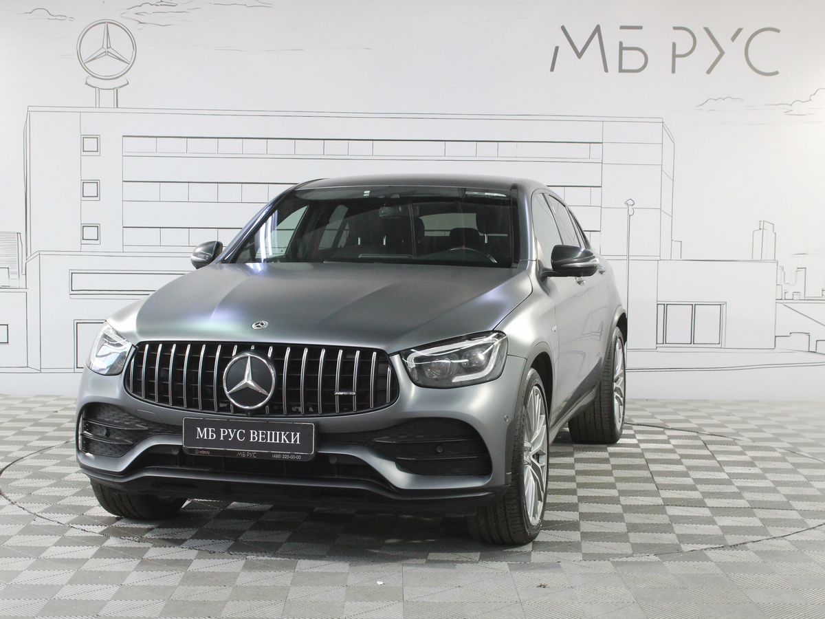 Автомобиль Mercedes-Benz GLC coupe AMG I (C253) [рестайлинг] 43 AMG 3.0 AT 4Matic (390 л.с.) Особая Серия Серый 2021 с пробегом 104 656 км
