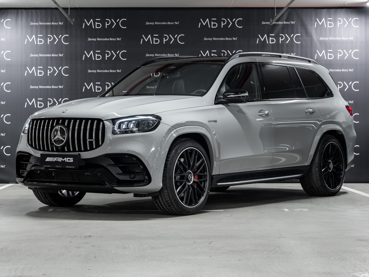Автомобиль Mercedes-Benz GLS AMG II (X167) [рестайлинг] 4.0 AMT 4WD (612 л.с.) GLS 63 4MATIC+ Серый 2025 
