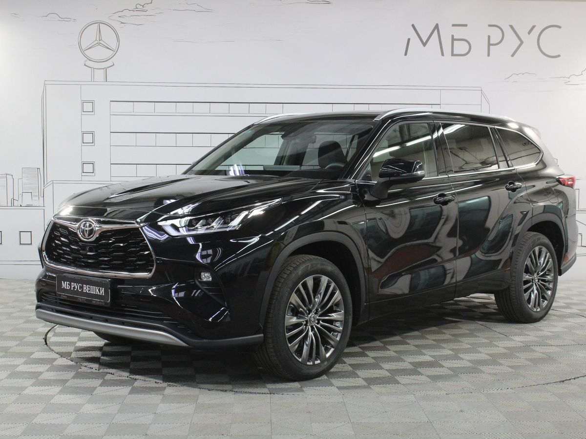 Toyota Highlander IV поколение 2.0 AT 4WD (248 л.с.) Premium Чёрный 2026 с пробегом 50 км