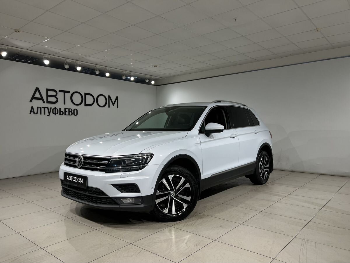 Volkswagen Tiguan II поколение 1.4 AMT 4WD (150 л.с.) Connect Plus Белый 2019 с пробегом 132 414 км