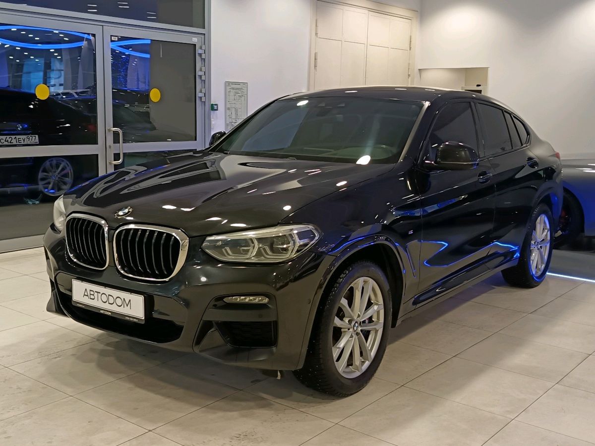 Автомобиль BMW X4 II поколение (G02) 3.0d AT 4WD (249 л.с.) M Sport Чёрный 2020 с пробегом 156 246 км