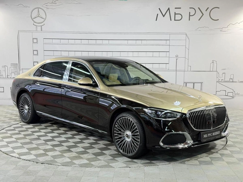 Автомобиль Mercedes-Benz Maybach S-Класс II поколение (Z223) 580 4.0 AT 4Matic (503 л.с.) Base Чёрный 2023 с пробегом 800 км