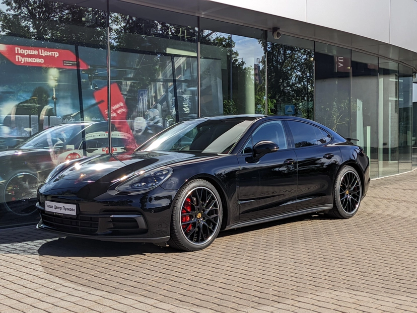 Автомобиль Porsche Panamera II поколение 4 3.0 AMT 4WD (330 л.с.) 4 Чёрный 2019 с пробегом 50 464 км