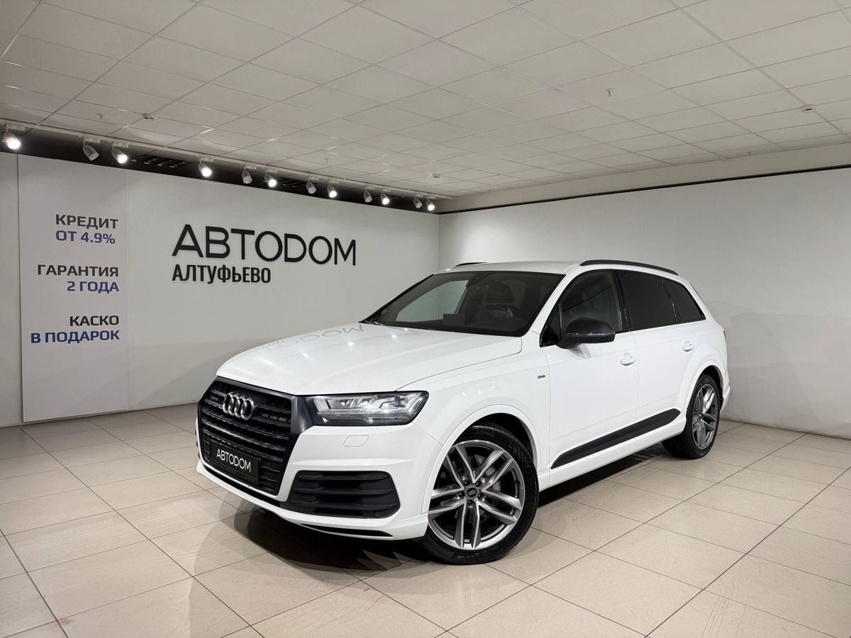 Автомобиль Audi Q7 II поколение (4M) 3.0d AT 4WD (249 л.с.) Sport Белый 2019 с пробегом 243 090 км
