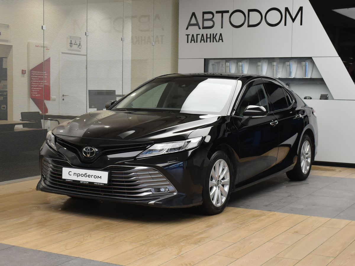Toyota Camry VIII поколение (XV70) 2.5 AT (181 л.с.) Элеганс Safety Чёрный 2020 с пробегом 56 194 км