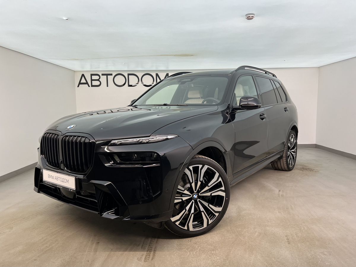 Автомобиль BMW X7 I (G07) [рестайлинг] 3.0 AT 4WD (381 л.с.) M Sport Pro Чёрный 2025 с пробегом 2 480 км